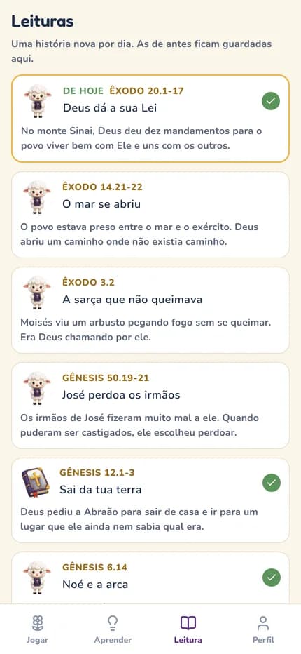 A história do dia.